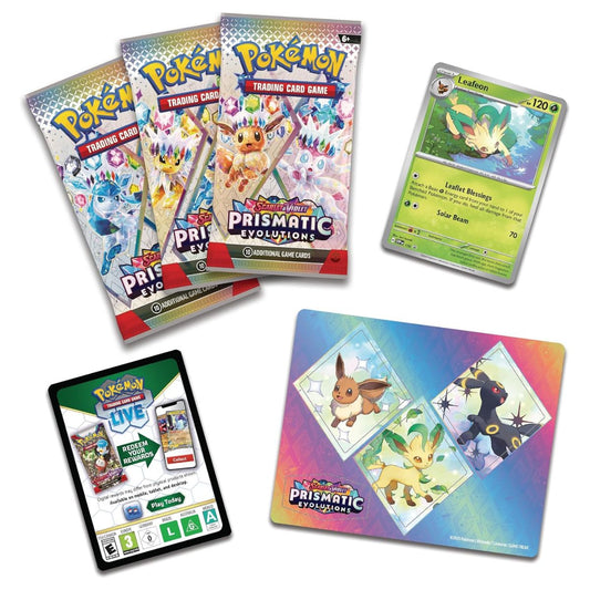 Pokemon Prismatic Evolutions: Tech Sticker Collection – Leafeon