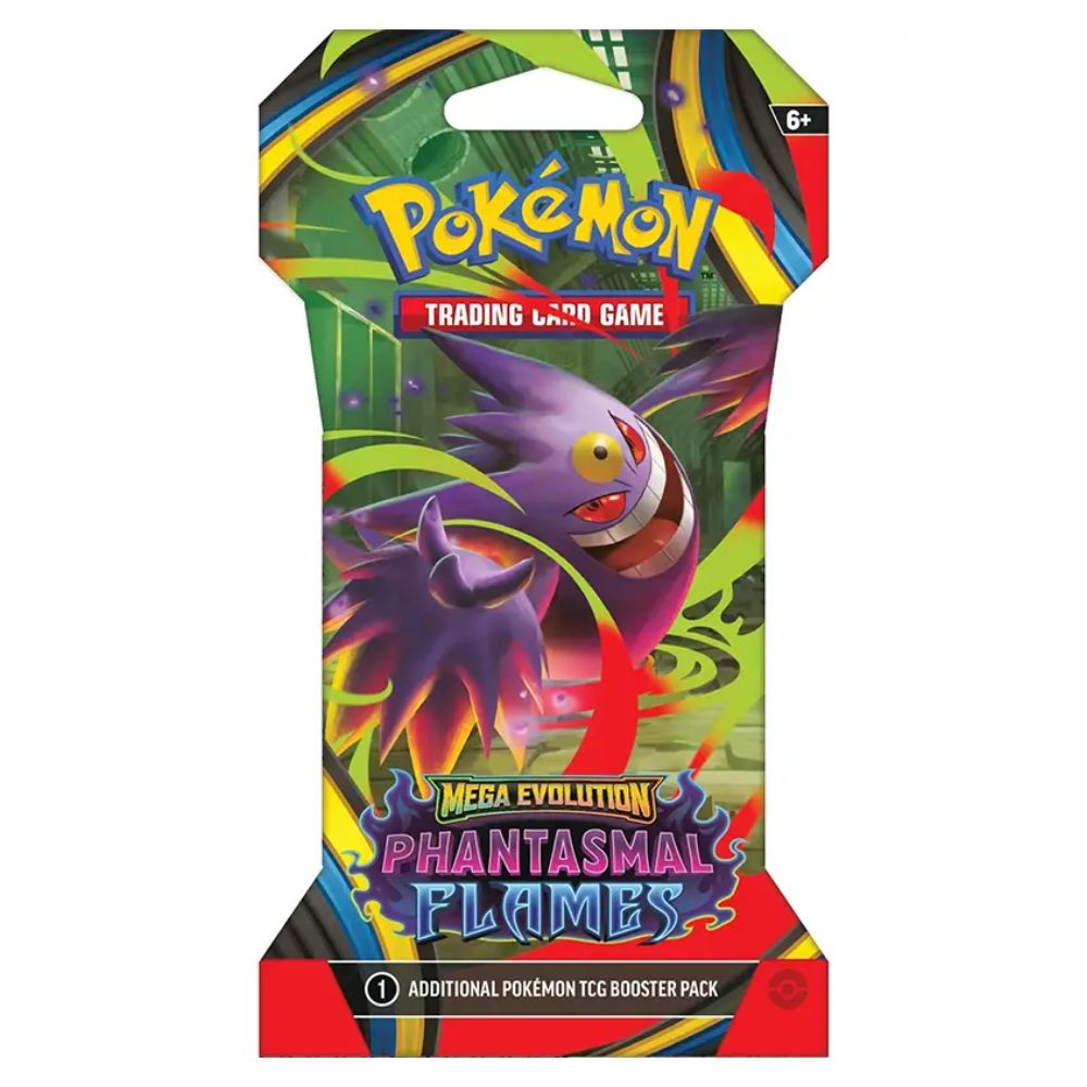 Pokemon Mega Evolution: Phantasmal Flames Sleeved Booster Pack Collectors Kingdom Pokemon Mega Evolution: Phantasmal Flames Sleeved Booster Pack Collectors Kingdom