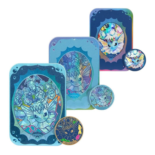 Pokemon Terastal Grand Crystal Gathering (csv9.5 C) - Simplified Chinese Accessory Set Box (Vaporeon)