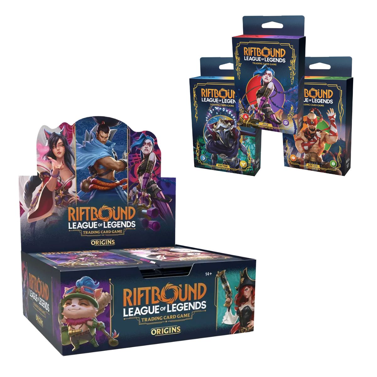 Riftbound: League of Legends TCG - Origins Booster Box & Champion Deck Set - Bundle