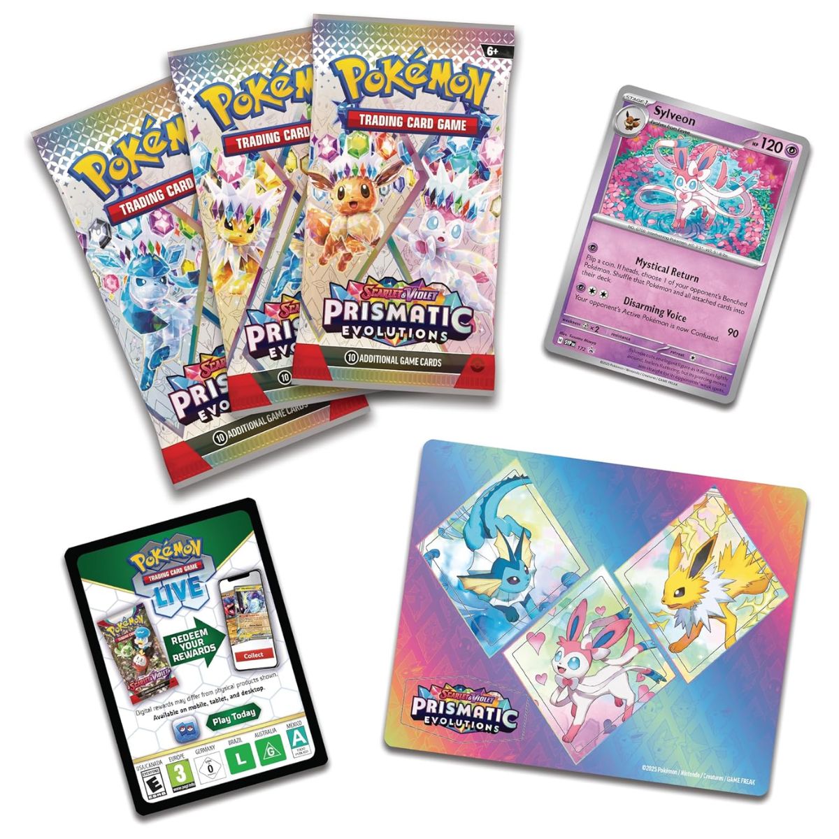 Pokemon Prismatic Evolutions: Tech Sticker Collection – Sylveon