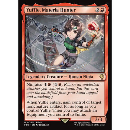 Yuffie, Materia Hunter, a card from English Magic: The Gathering Final Fantasy
