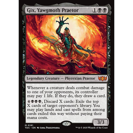 Gix, Yawgmoth Praetor, a card from English Magic: The Gathering Tarkir: Dragonstorm