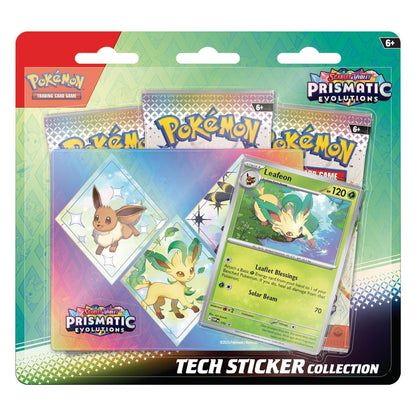 Pokemon Prismatic Evolutions: Tech Sticker Collection – Leafeon