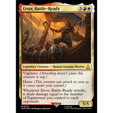Eivor, Battle-Ready, a chase card from English Magic: The Gathering Assassin's Creed