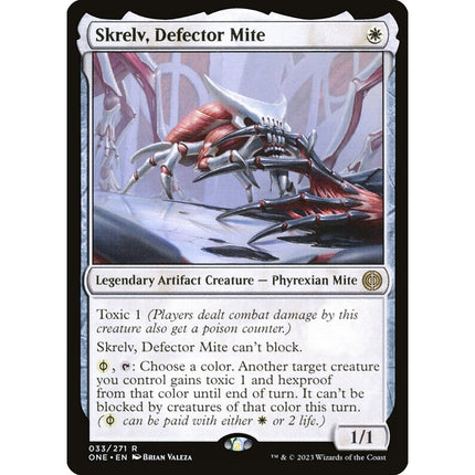 Skrelv, Defector Mite, a chase card from English Magic: The Gathering Phyrexia: All Will Be One
