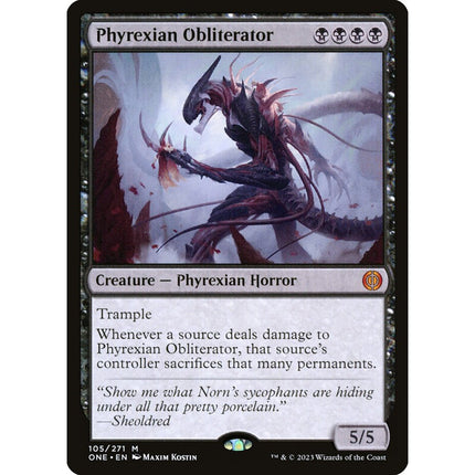 Phyrexian Obliterator, a chase card from English Magic: The Gathering Phyrexia: All Will Be One