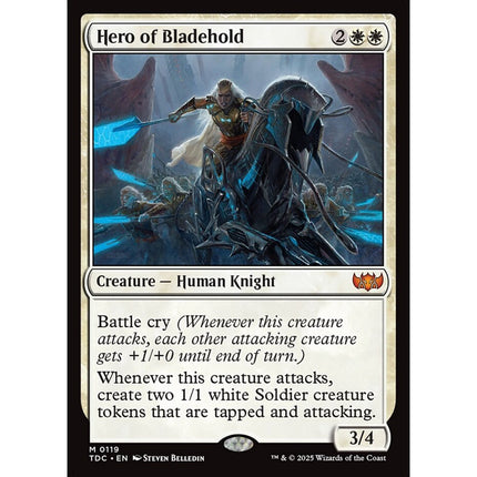 Hero of Bladehold, a card from English Magic: The Gathering Tarkir: Dragonstorm