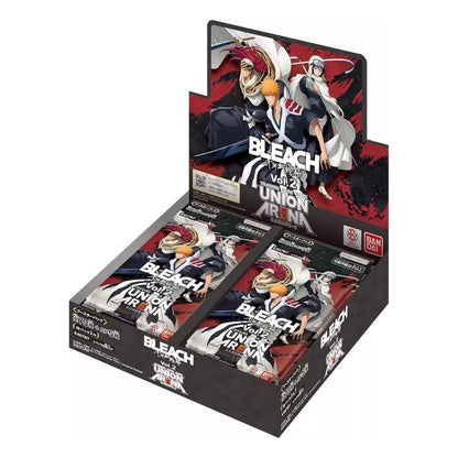 Bleach Vol 2 Thousand Year blood War Union Arena Booster Box, front on image showcasing the booster box and pack art and design