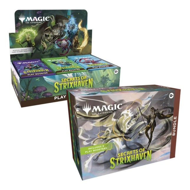 Magic: The Gathering - Secrets of Strixhaven - Play Booster Box and Bundle Combo