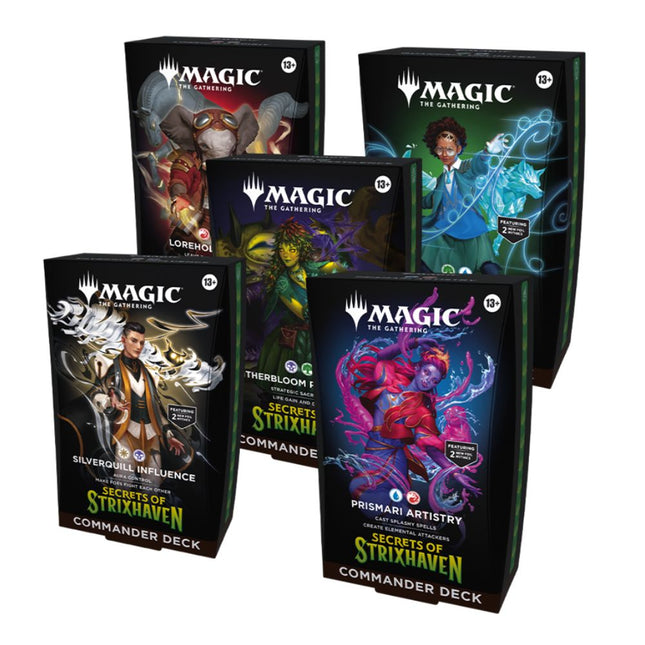 Magic: The Gathering: Secrets of Strixhaven - Commander Deck Set of Five