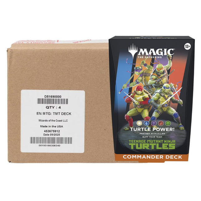 Magic: The Gathering: Teenage Mutant Ninja Turtles - Commander Deck Turtle Power - Case of 4