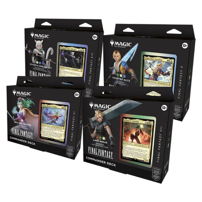 Magic: The Gathering: Universes Beyond Final Fantasy - Commander Deck Set of Four