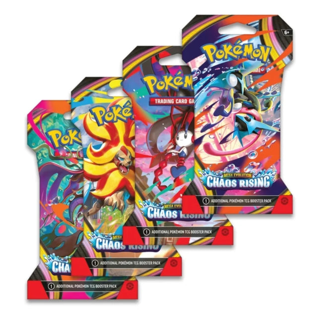 Pokemon Mega Evolution Chaos Rising: Sleeved Booster Pack - Art Set