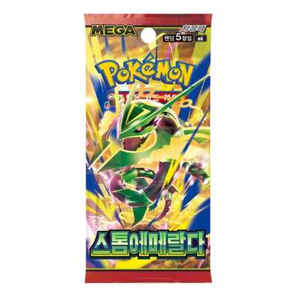 Example pack for the Pokémon Asia club: Storm Emeralda Korean booster pack