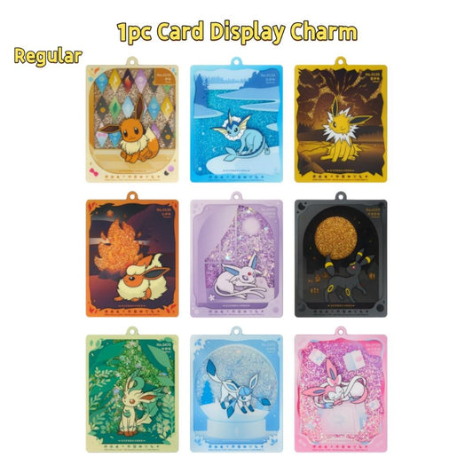 Pokemon Terastal Grand Crystal Gathering (csv9.5 C) - Simplified Chinese  'Eevee & Friends' QuickSand Card Display Charm Gift Box
