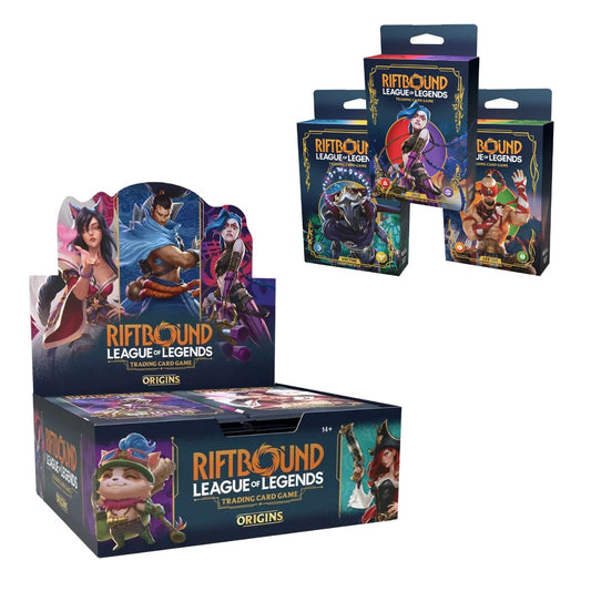 Riftbound: League of Legends TCG - Origins Booster Box & Champion Deck Set - Bundle