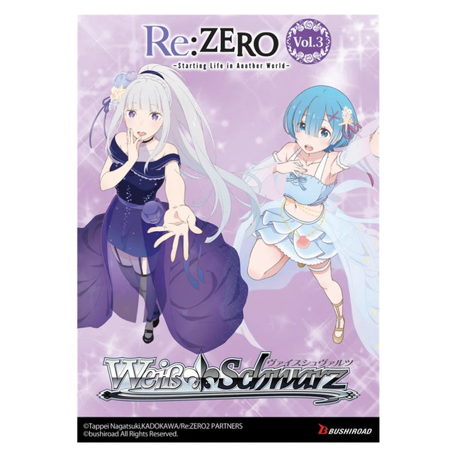 Weiss Schwarz - Re:ZERO - Starting Life in Another World- Vol.3 - English Booster Pack