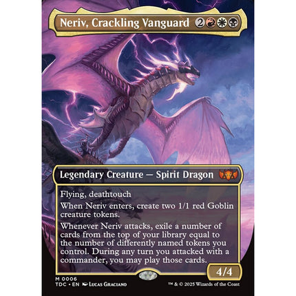 Neriv, Crackling Vanguard, a card from English Magic: The Gathering Tarkir: Dragonstorm