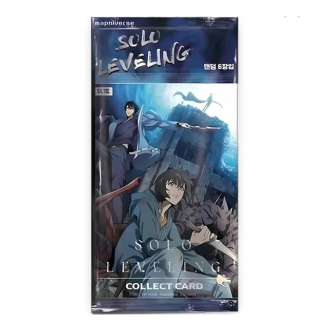 Solo Leveling Collect Card Vol.1 (SL1E) Mapniverse booster pack, front of sealed pack