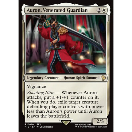 Auron, Venerated Guardian, a card from English Magic: The Gathering Final Fantasy