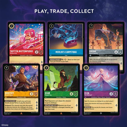 Disney Lorcana Shimmering Skies cards to play, trade and collect