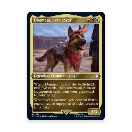 Dogmeat, Ever Loyal display commander card