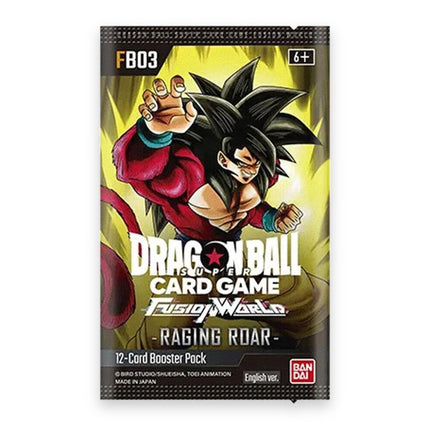 Dragon Ball Super Fusion World Raging Roar FB03 booster pack