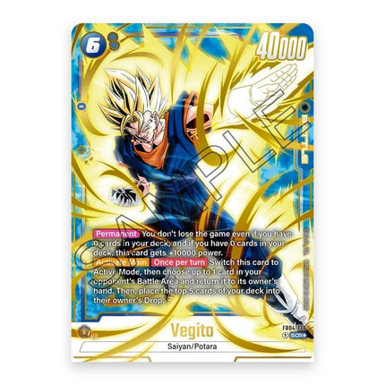 Vegito FB04-130 alternate art secret rare from Ultra Limit