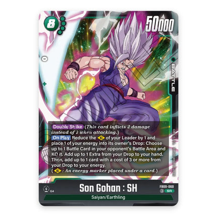 Son Gohan : SH SR FB09-060, a chase card from English Dragon Ball Super Card Game Dual Evolution