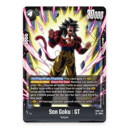 Son Goku : GT SR FB09-100, a chase card from English Dragon Ball Super Card Game Dual Evolution