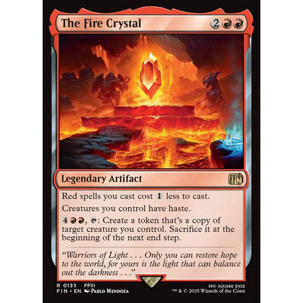 The Fire Crystal, a card from English Magic: The Gathering Final Fantasy