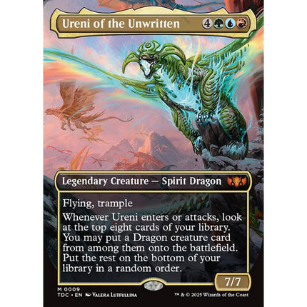 Ureni of the Unwritten, a card from English Magic: The Gathering Tarkir: Dragonstorm
