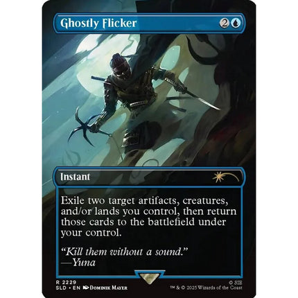 Ghostly Flicker SLD 2229, a card from English Magic: The Gathering Secret Lair x Ghost of Tsushima