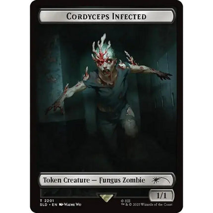 Cordyceps Infected token SLD 2201, a card from English Magic: The Gathering Secret Lair x The Last of Us