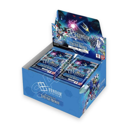 Gundam Card Game Eternal Nexus EB01 Extra Booster Box, sealed English display of 24 packs