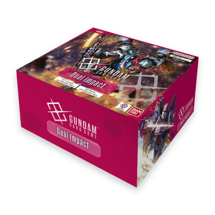 Gundam Card Game Dual Impact GD02 Booster Box, sealed English display of 24 packs