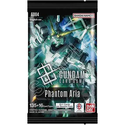 Gundam Card Game Phantom Aria GD04 booster pack, sealed English pack