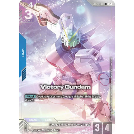 Victory Gundam Legend Rare+ alternate art GD04-003, a chase card from English Gundam Card Game Phantom Aria