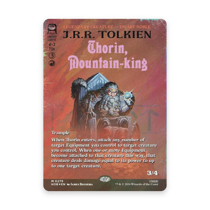 Thorin, Mountain-king borderless surge foil - The Hobbit card