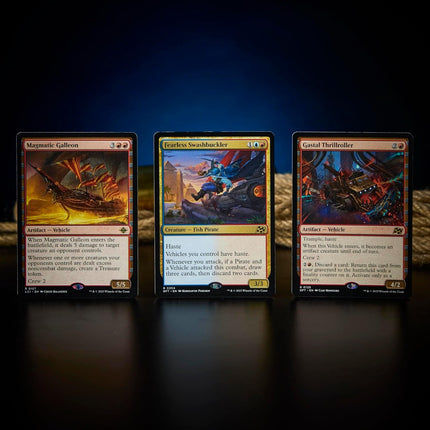 Key cards from the Magic: The Gathering Lorwyn Eclipsed Theme Deck: Pirates