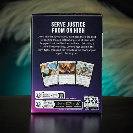 Magic: The Gathering Lorwyn Eclipsed Theme Deck Set of 2, back of the Angels deck box