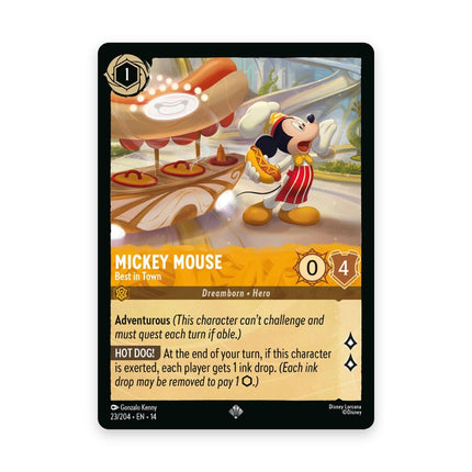 Mickey Mouse - Best in Town - Hyperia City card