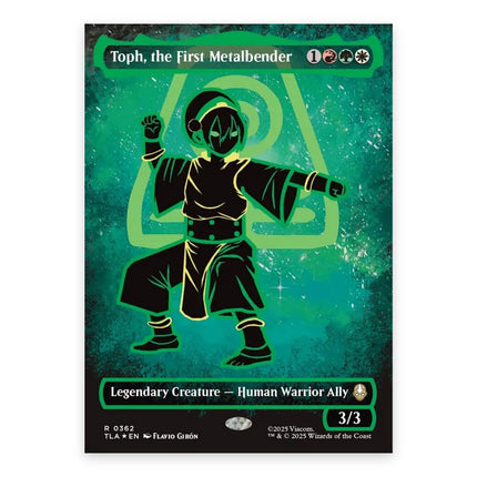 Toph, the First Metalbender (Bonus) Rare TLA 362, a chase card from English Magic: The Gathering Avatar: The Last Airbender