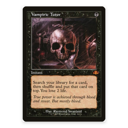 Vampiric Tutor (Bonus) Mythic DMR 314, a chase card from English Magic: The Gathering Dominaria Remastered