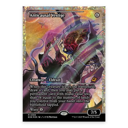 Anticausal Vestige (Bonus) Mythic EOE 383, a chase card from English Magic: The Gathering Edge of Eternities