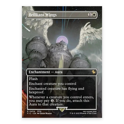 Brilliant Wings Rare FIC 454, a chase card from English Magic: The Gathering Final Fantasy