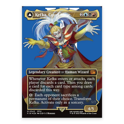 Kefka, Court Mage (Bonus) Mythic FIN 543, a chase card from English Magic: The Gathering Final Fantasy