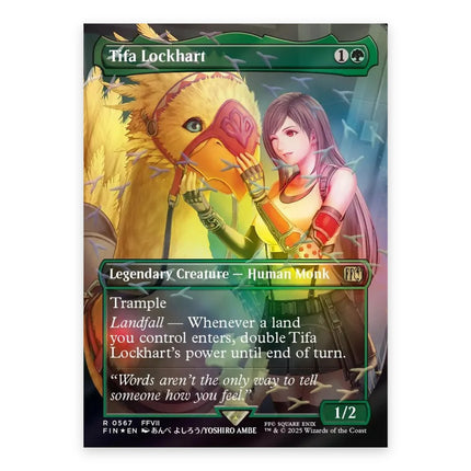 Tifa Lockhart (Bonus) Rare FIN 567, a chase card from English Magic: The Gathering Final Fantasy