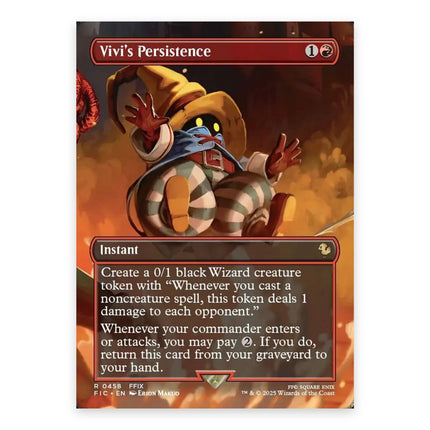 Vivi's Persistence Rare FIC 458, a chase card from English Magic: The Gathering Final Fantasy